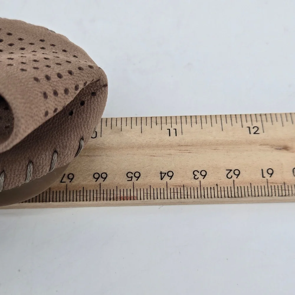 Adam Tucker by Me Too Kori Perforated Ballet Flat Taupe Loafers Shoes Size US 8